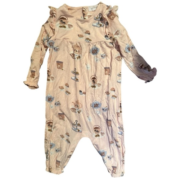 Angel Dear Ruffle Sleeve Romper Tea Party - Picture 2 of 5